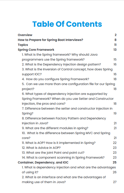 Spring boot interview questions