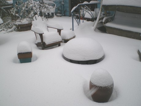 patioswing That round thing is a fire bowl on our patio.