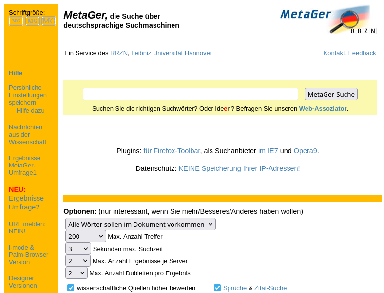MetaGer 2006