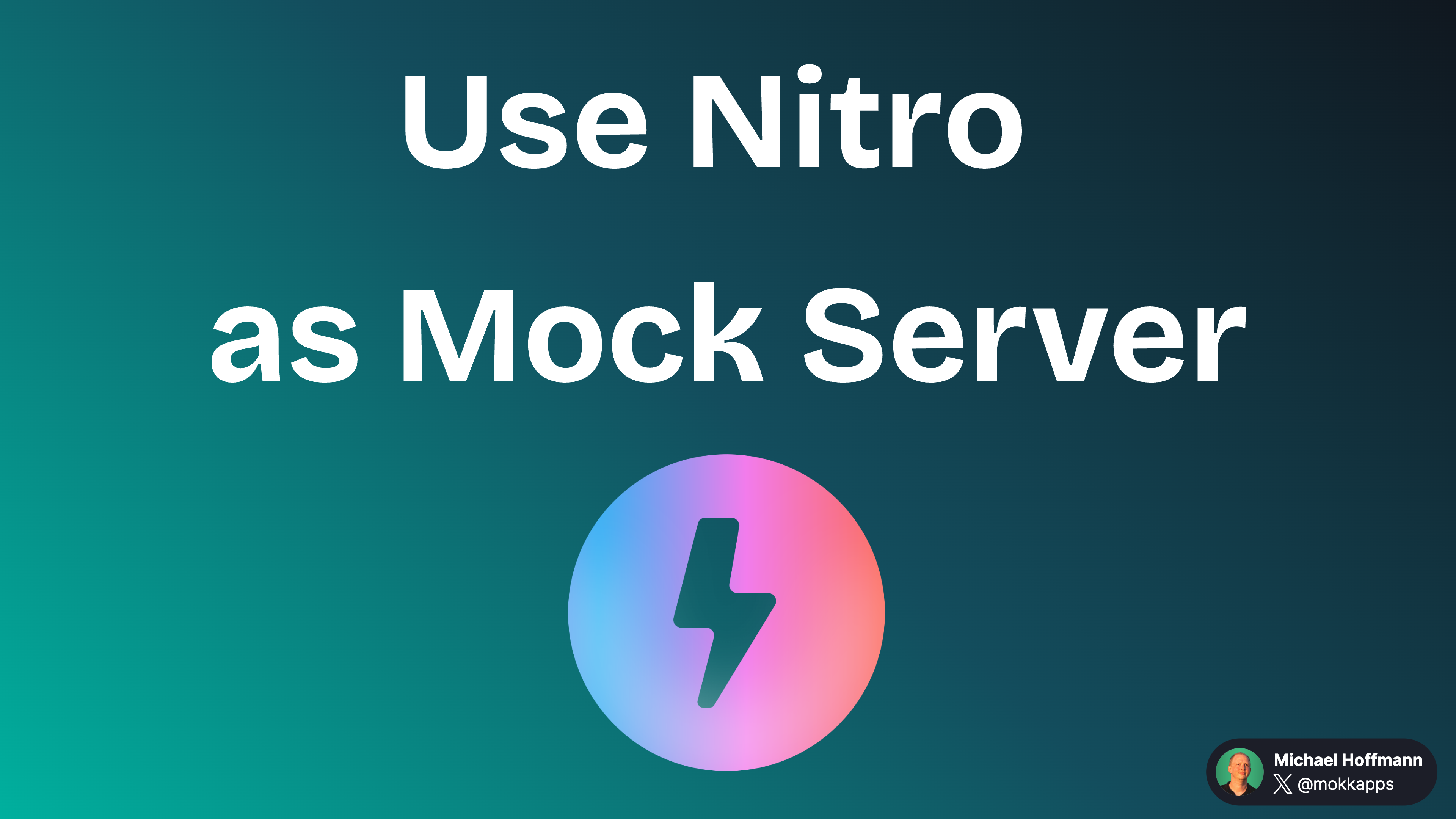 Use Nitro as Mock Server Image