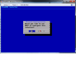 DHCP Yes, please
