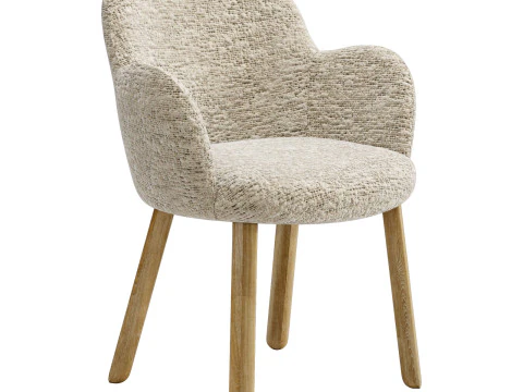 Sedia Moroso tulp-gambe in legno Modello 3D