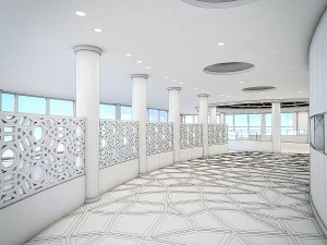 Restaurant-Interieur 3D Modell