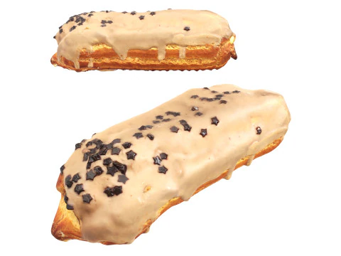 Éclair de caramelo Modelo 3D