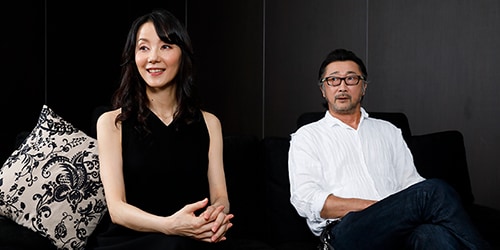 田中敦子と大塚明夫。