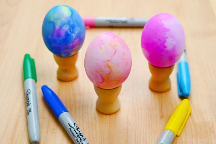 Alcohol and Sharpie Easter Eggs