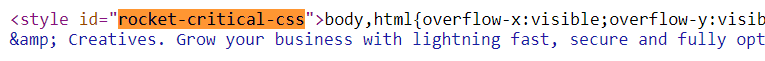 Wp rocket critical css 1
