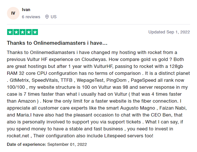 Rocket. Net vs cloudways vultr hf trustpilot review