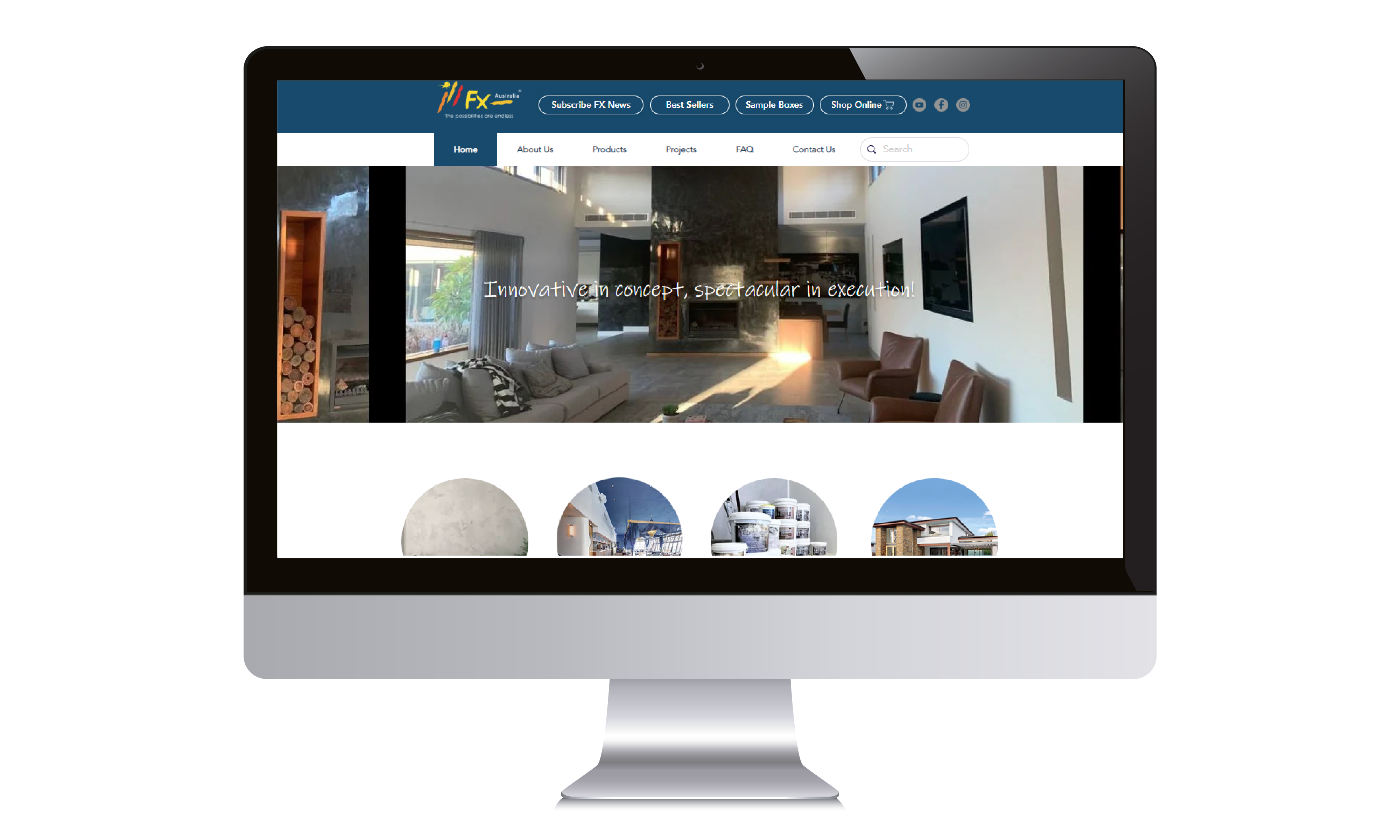 FX Australia Desktop Website Design Mock Up - Ozlocal Australia