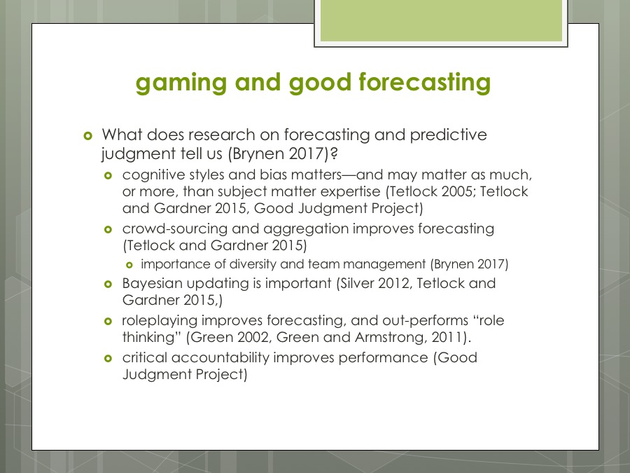 Dstl Forecasting