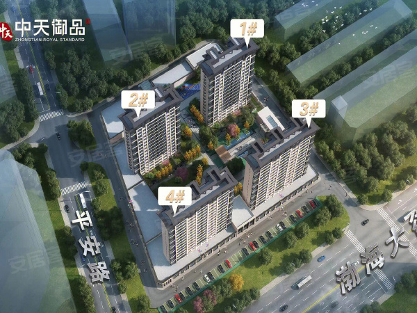 中天御品楼盘建筑物外景