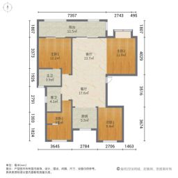 枫丹壹号4室2厅120㎡288万二手房图片