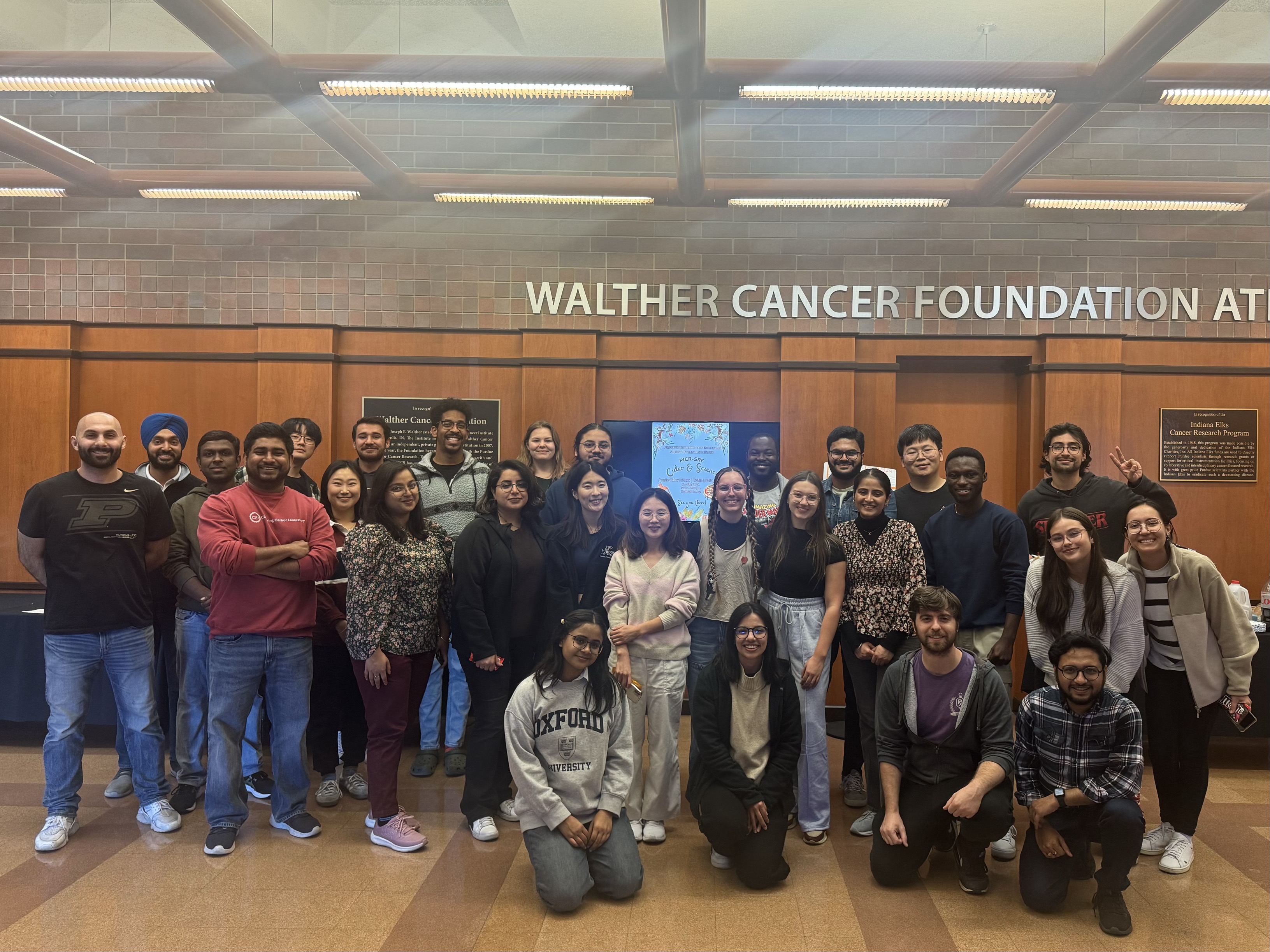 A group photo of PICR grad students and postdocs