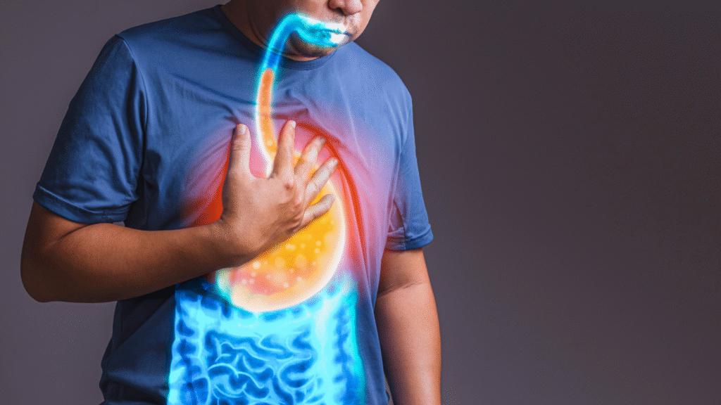 Home 42 - Professional Dental Digestive tract illustration showing inflammation caused by Celiac Disease or gluten sensitivity.