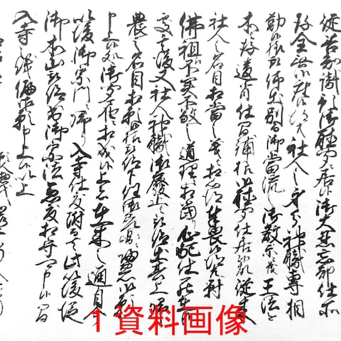 古文書解読の例1 資料画像