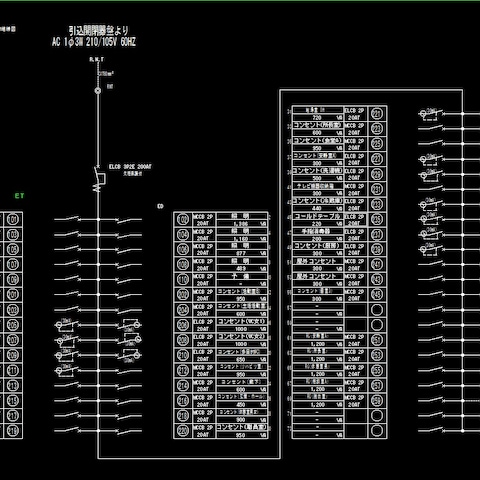 電気設備の単線結線図を作成(JW-CAD対応/修正OK)