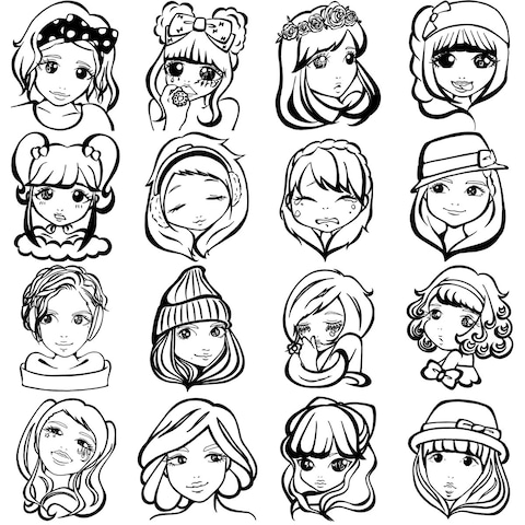 写真から似顔絵の作成