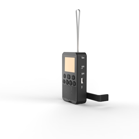 手動充電式ポータブルTVデザイン