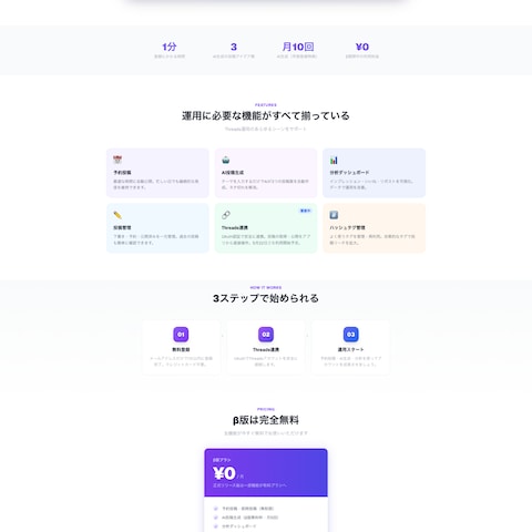 Threads運用効率化サービス