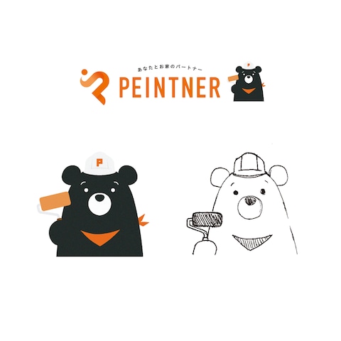 住宅塗装会社のキャラクターデザイン