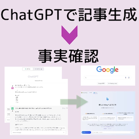 事実確認込み。AIツール活用して記事2件作成します