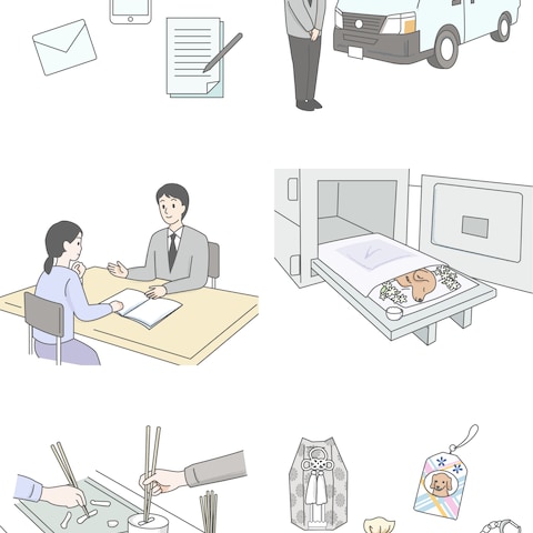 ペット葬儀社カットイラスト