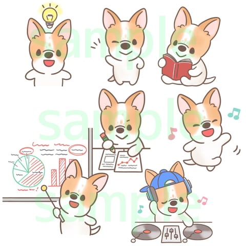 ペットのイラスト作成