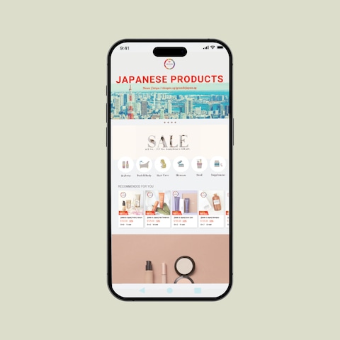 【ECサイトデザイン】海外向けEC(ロゴ・バナー・アイコン)