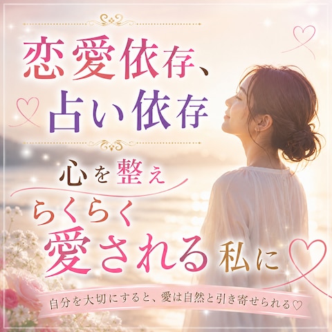 恋愛依存、占い依存?→心を整え愛される私に♡