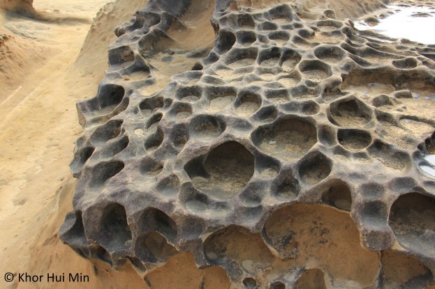 Geological formations at Yehliu Geopark, Wanli, New Taipei. Photo taken on 12 March 2014.
