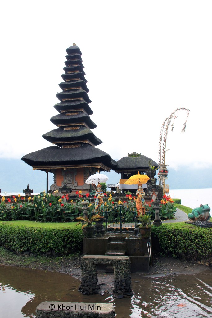 A part of the temple complex, at the edge of Lake Beratan