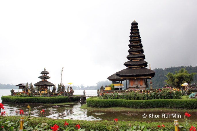 A part of the temple complex, at the edge of Lake Beratan