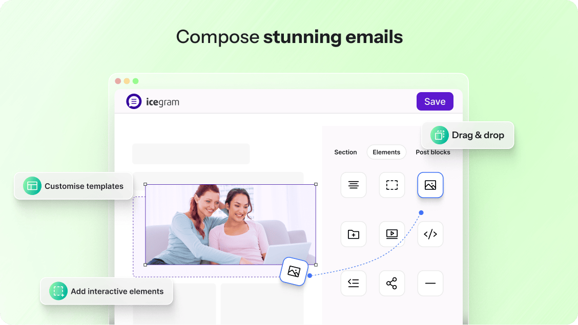 Lots of responsive email design templates