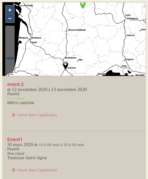Map in single page