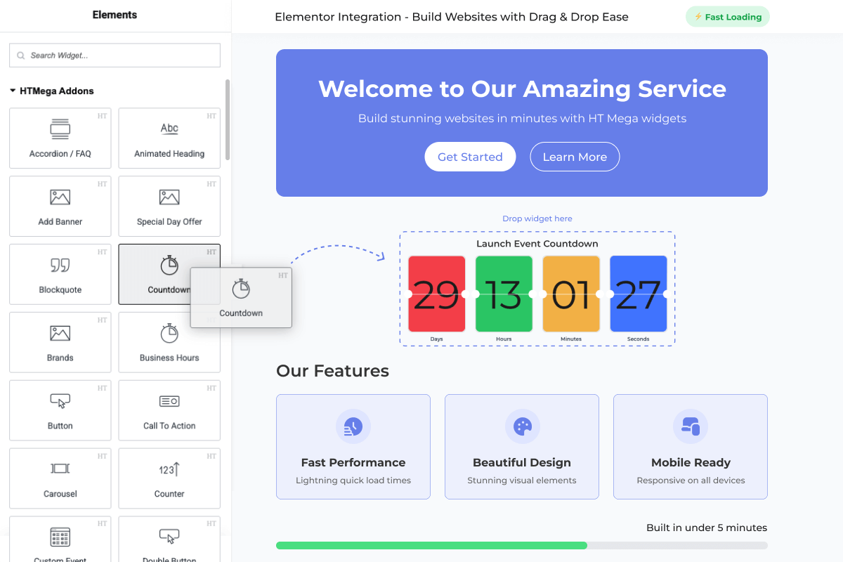 Seamless Elementor Integration - Build Professional Websites with Drag & Drop Simplicity