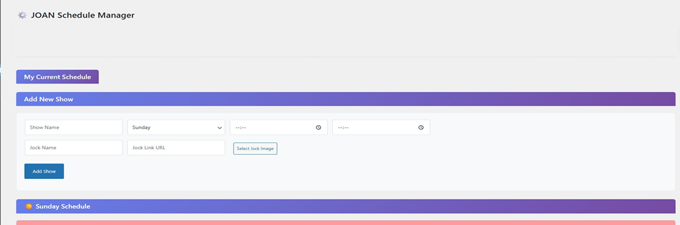 Schedule Manager - Modern admin interface with inline editing and smart notifications