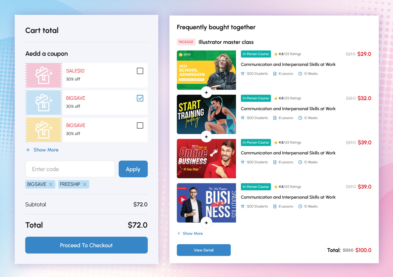 Upsell: Offer different pricing strategies to help you monetize your course more effectively
