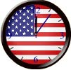 Analog Flag clock