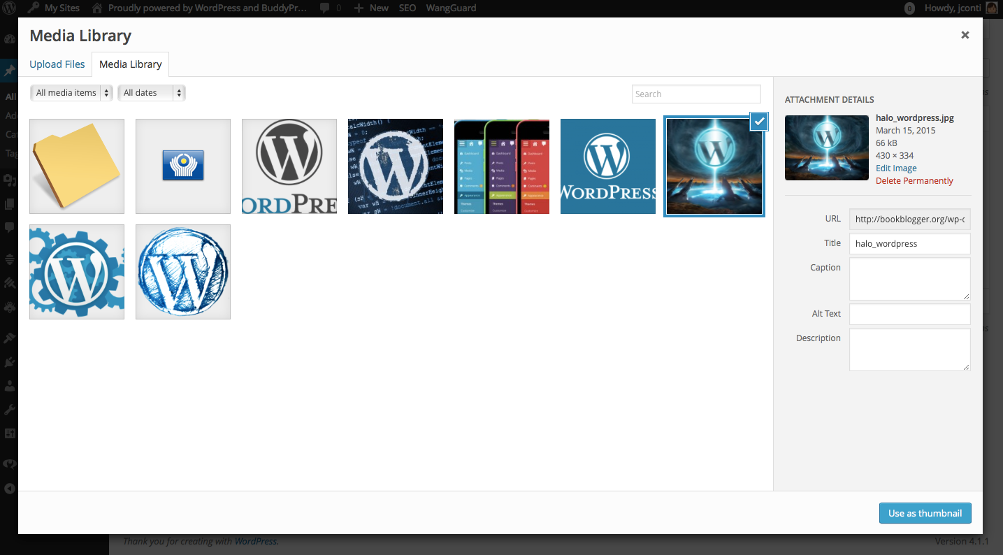 Adding Featured Image - Adding Featured image to a post.