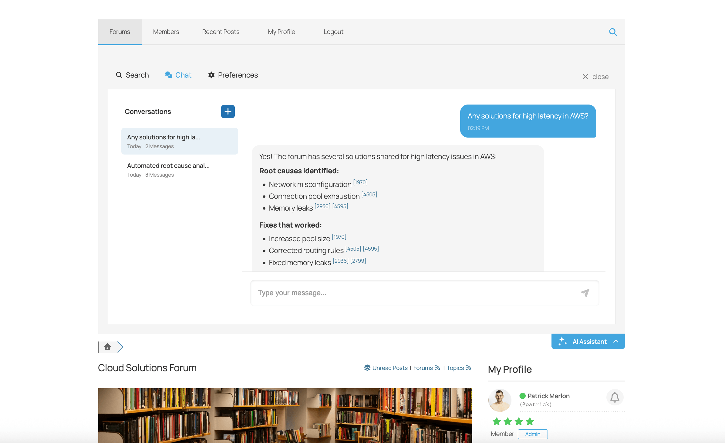 wpForo Asistente de IA - Widget de chatbot
