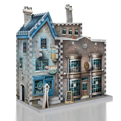 Wrebbit 00508 - Harry Potter - Ollivander pálcaboltja, penne  és tintabolt - 295 db-os 3D puzzle