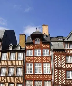 Uma bela vista de Rennes