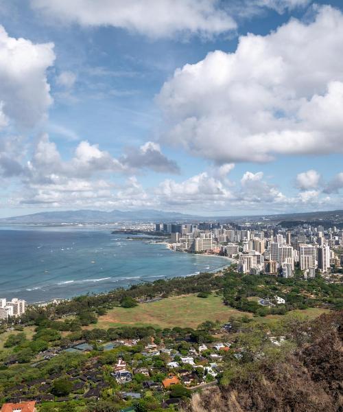 Een mooi uitzicht op Honolulu