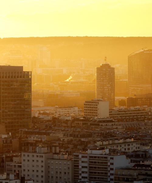 Piękny widok na miasto Issy-les-Moulineaux