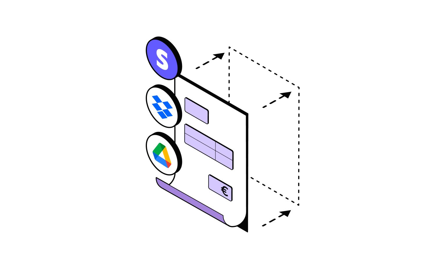 WEB Plum Cards Bento Headline Invoice Stripe Dropbox Drive