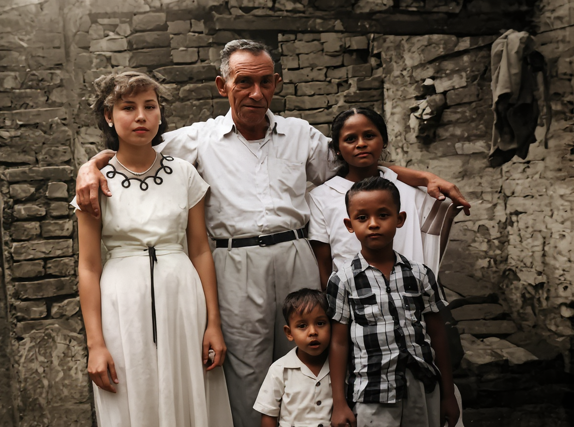 AI old photo restoration after example | PixRestorer