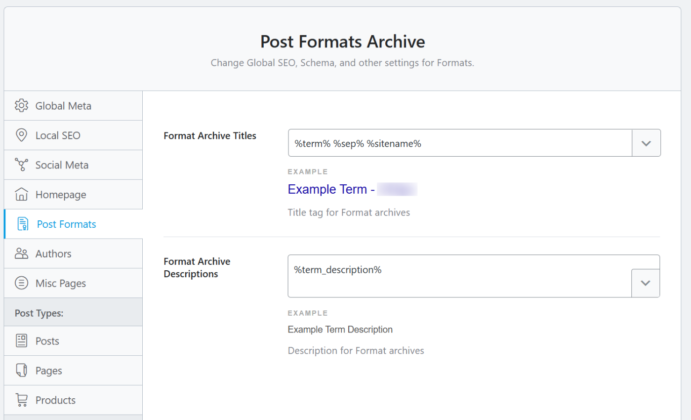 Post Formats Archive