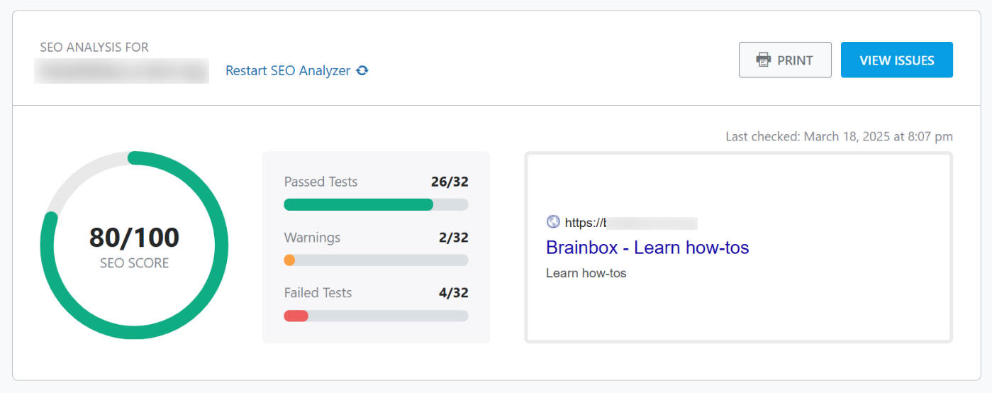 SEO Analyzer
