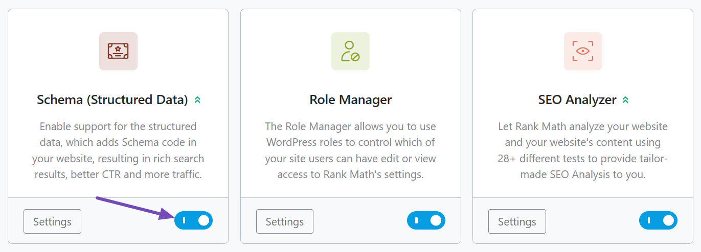 Enable Schema module