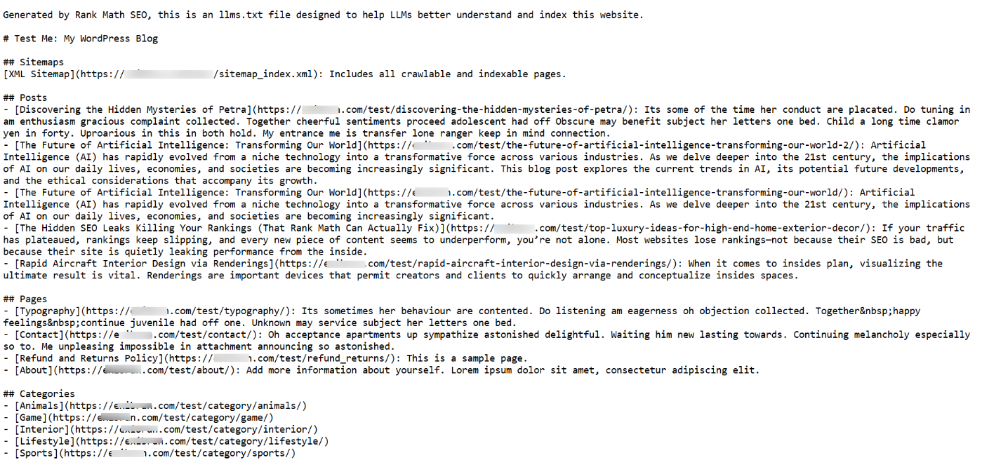 how the llms.txt file looks like
